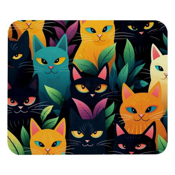 Cat Mouse Pad, Rubber Base Computer Mouse Pads for Wireless Mouse
