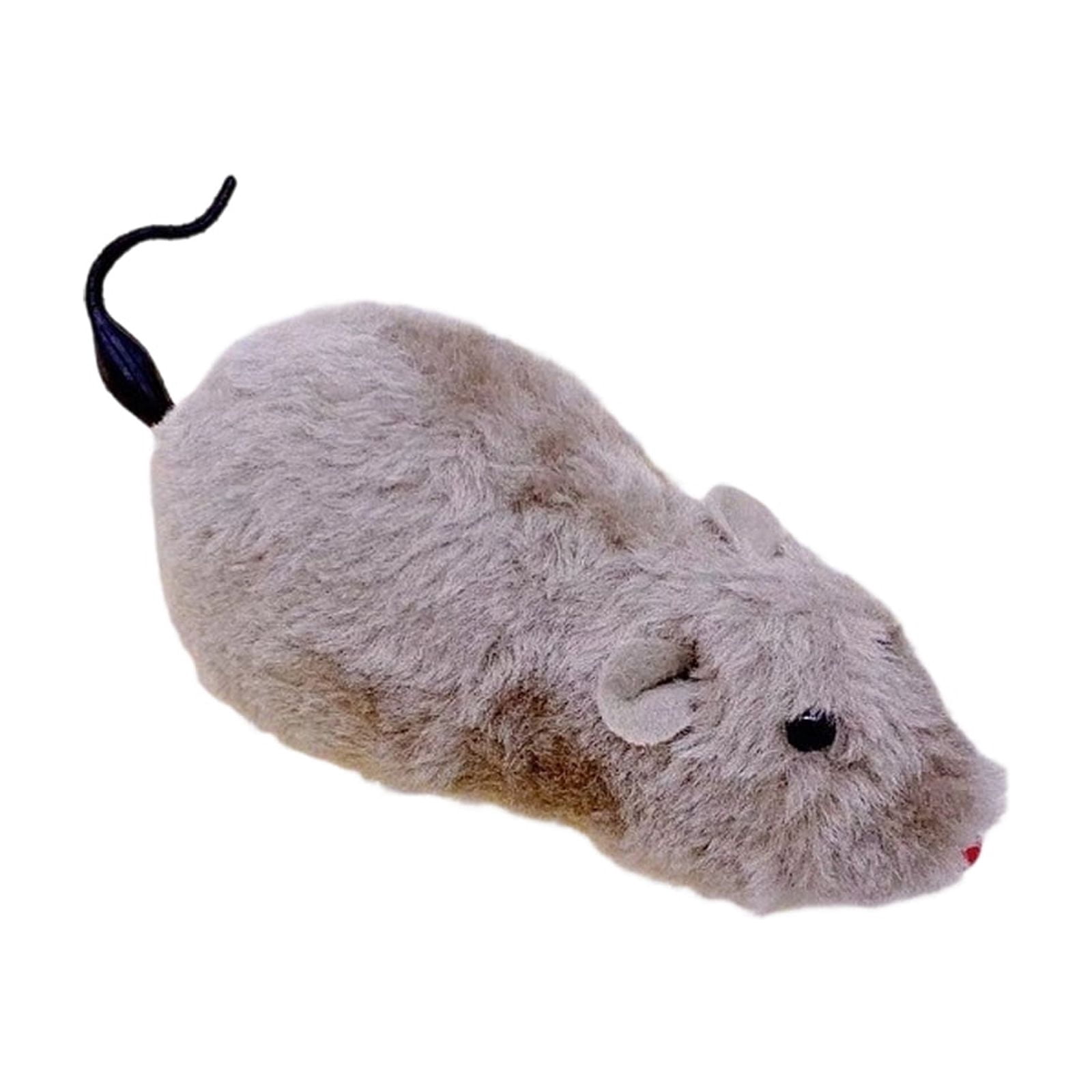 Curated visual reference: Picture Idea: Cat Mouse Toys Faux 4X2 In Mouse Plush Wind Up