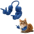 thumbnail image 1 of Cat Costume, Cat Muscle Arms, Halloween Costumes for Cats, 3D Printed Cat's Neck Arms with Muscle for Pet Cosplay, Birthday Party, Costume Accessories, Lightweight Design, Blue, 1 of 6