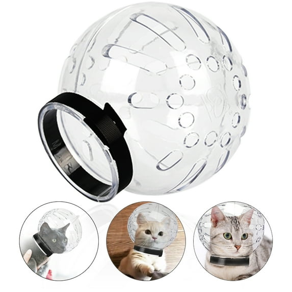 Cat Muzzle Cat Cat Mouth Cover Muzzle Pet Grooming Muzzle Cat Adjustable Hood Transparent Breathable Cat Face Mask Cat Grooming Muzzle Mask for Cat Dog Pet Tools