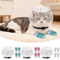 thumbnail image 1 of Cat Muzzle Cat Head Cover for Nail Clipping Cat Head Bubble for Grooming with Paw | Anti Scratch Pet Accessories for Bathing Washing Trimming Clipping Veterinary Visits Traveling, 1 of 6