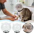 thumbnail image 1 of Cat Muzzle Clear Eliminate Potential Bites Cat Head Cover Grooming Cat Hood Cat Nail for Pet Supplies Grooming, 1 of 5