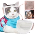 thumbnail image 1 of Cat Muzzle for Grooming, Transparent Cat Mouth Muzzle for Nail Trimming, Anti-Biting Breathable Cat Helmet, Adjustable Kitten Mask for Recovery Pet Puppy Hood Prevent Scratching Biting(S,Clear), 1 of 4