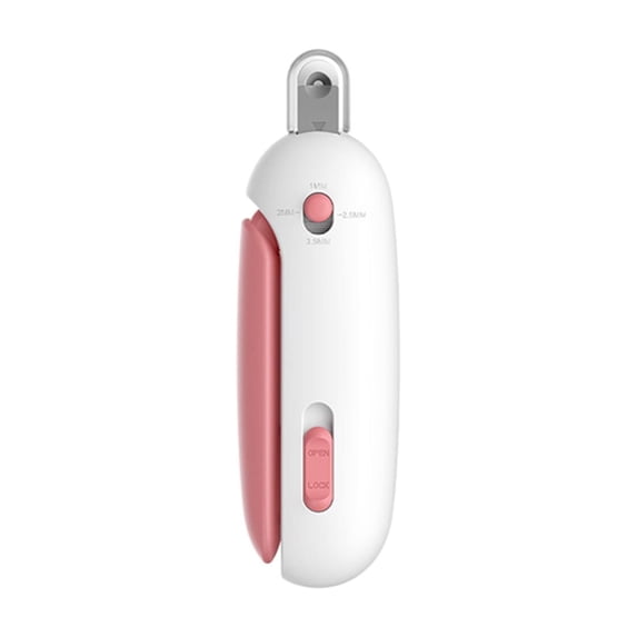 Cat Nail Clipper with Adjustable Trimming Hole & Hidden Nail File | Safe Toenail Trimmer for Kittens & Indoor Cats | Anti-Splash Claw Cutter for Grooming