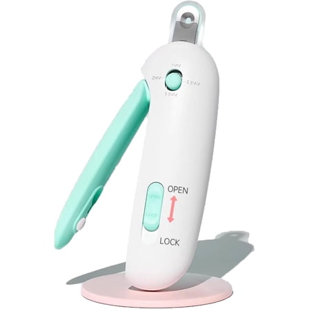 Cat Nail Clipper | Cat Nail Trimmer with Clipping Debris Storage, Adjustable Sizes, Hidden Nail File, Round Hole Blade for Injury-Free Grooming Tool for Pets