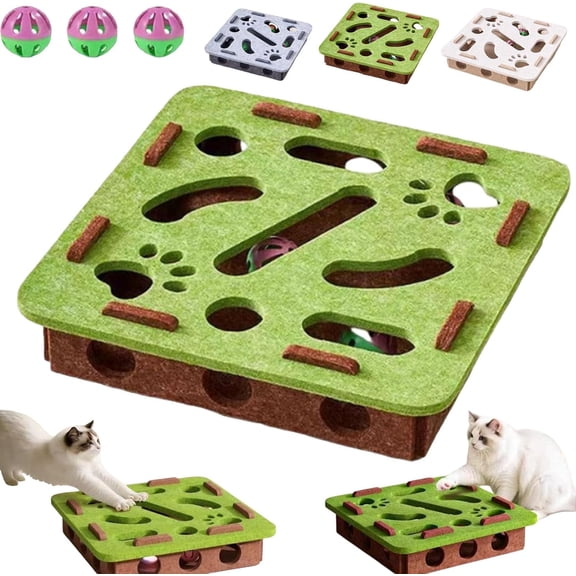 Cat Nail File Box,Nail File Box for Cats Stress Alternative to Clippers and Grinders, Inside for Indoor Cats Scratching for Indoor Cat(Green)