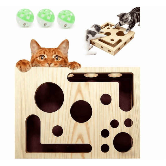 Cat Nail File Enrichment Box, 2026 New Cat Scratch Puzzle Enrichment Box, Gift for a Cats That Hates Having Its Nails Trimmed, Nail File Stress Free Alternative (3Pcs Balls)