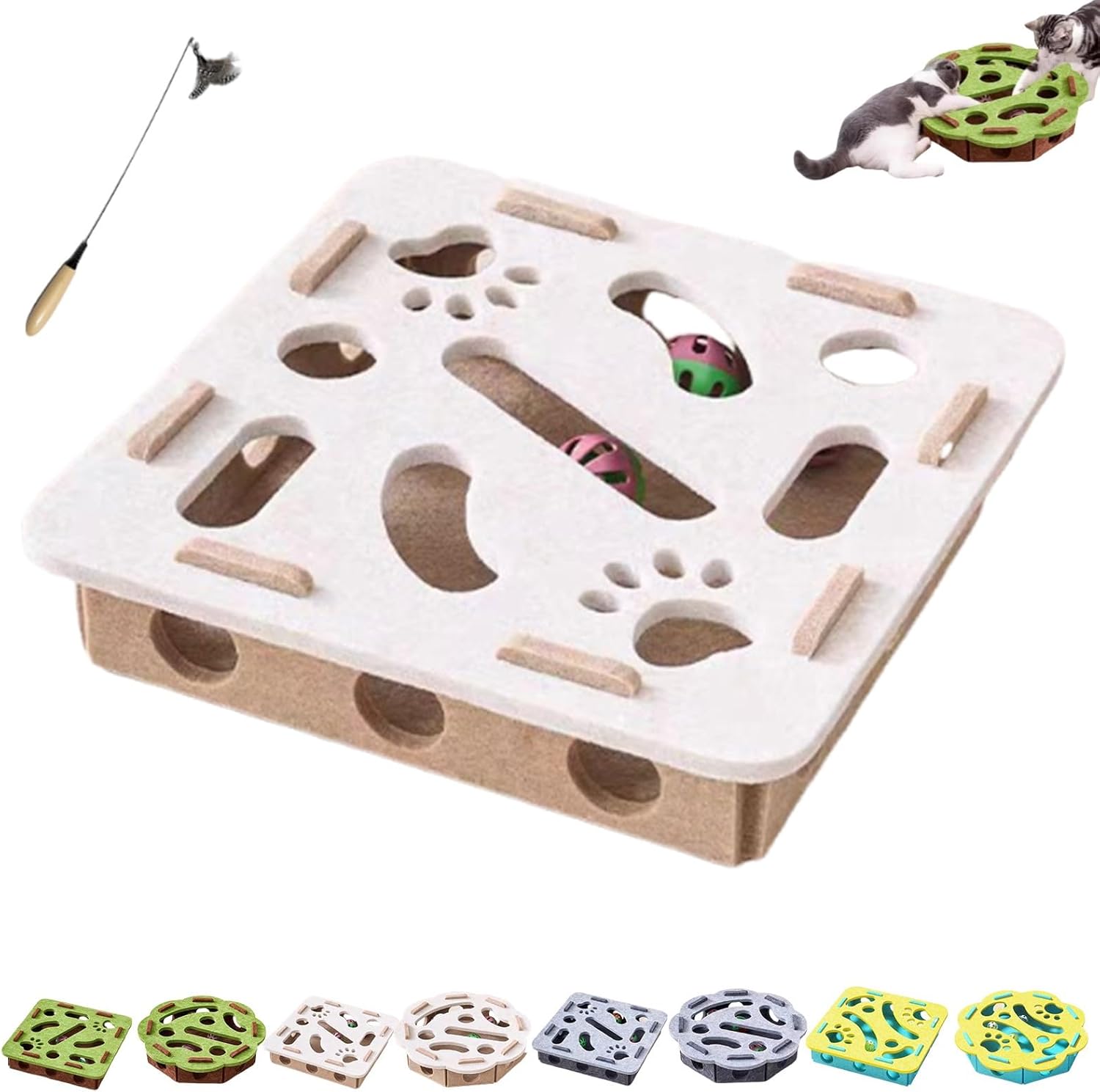 Cat Nail File Enrichment Box, Funny Cat Scratch Puzzle Enrichment Box ...