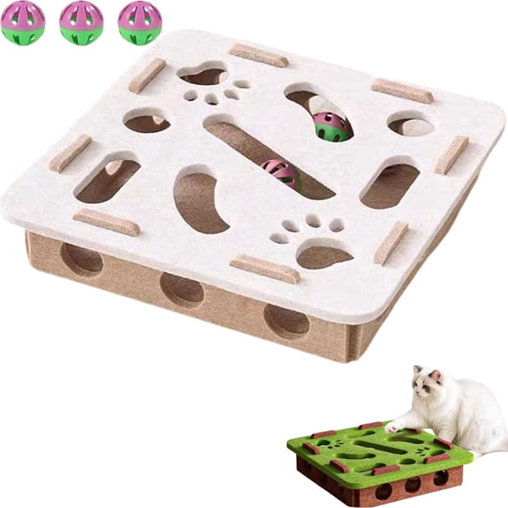 Curated visual reference: Cat Nail File Puzzle Box Interactive Felt Maze Scratcher With Photo Inspiration