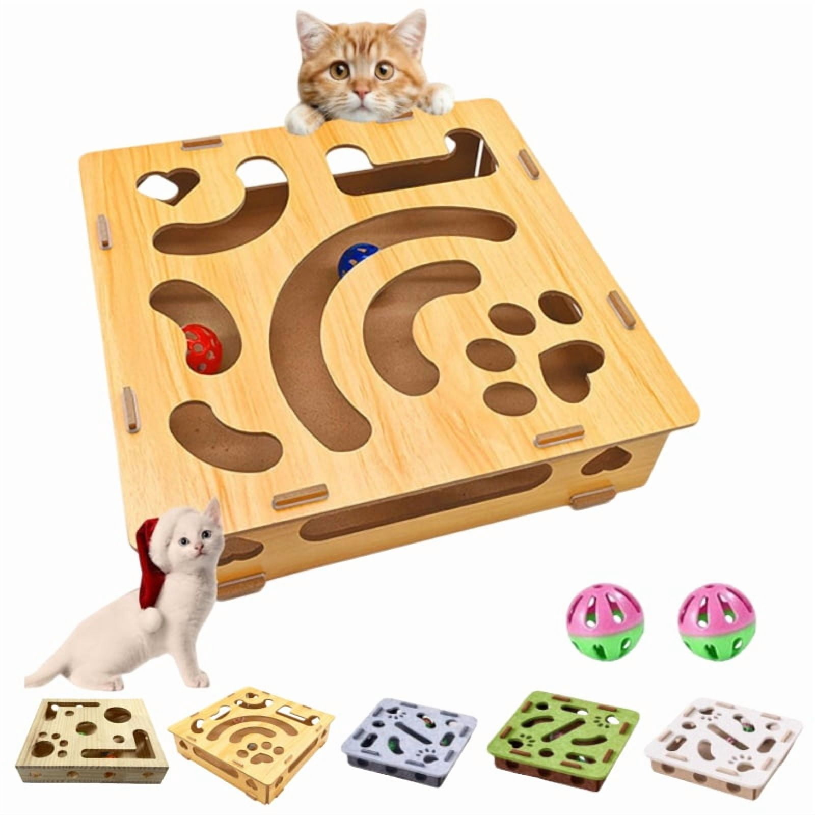 Cat Nail File Scratch Enrichment Box - Cat Scratch Puzzle Enrichment ...