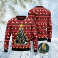 thumbnail image 1 of Cat Naughty Pine Ugly Christmas Sweater, Christmas Cat Ugly Sweater, Ugly Cat Xmas Sweater, 1 of 2