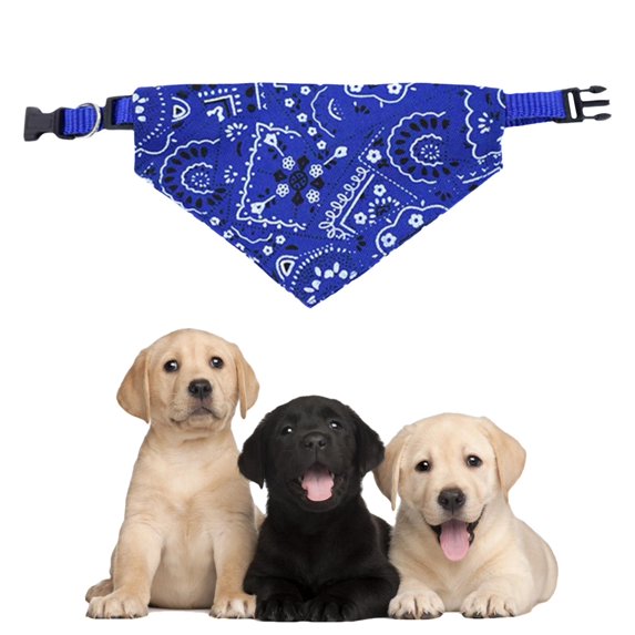 Cat Neck Scarf Bandana Neckerchief Accessories for Puppy Decoration Medium Large Blue