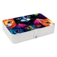 thumbnail image 1 of Cat Necklace Organizer, Bracelet Holder, and Jewelry Boxes - Portable PU Leather with Removable Compartment, 1 of 6
