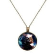 thumbnail image 1 of Cat Necklace Personalized Custom Photo Round Pendant Adjustable Stainless Steel Necklaces with Gift Box for Men Women Mothers Valentine's Jewelry Gift, 1 of 6