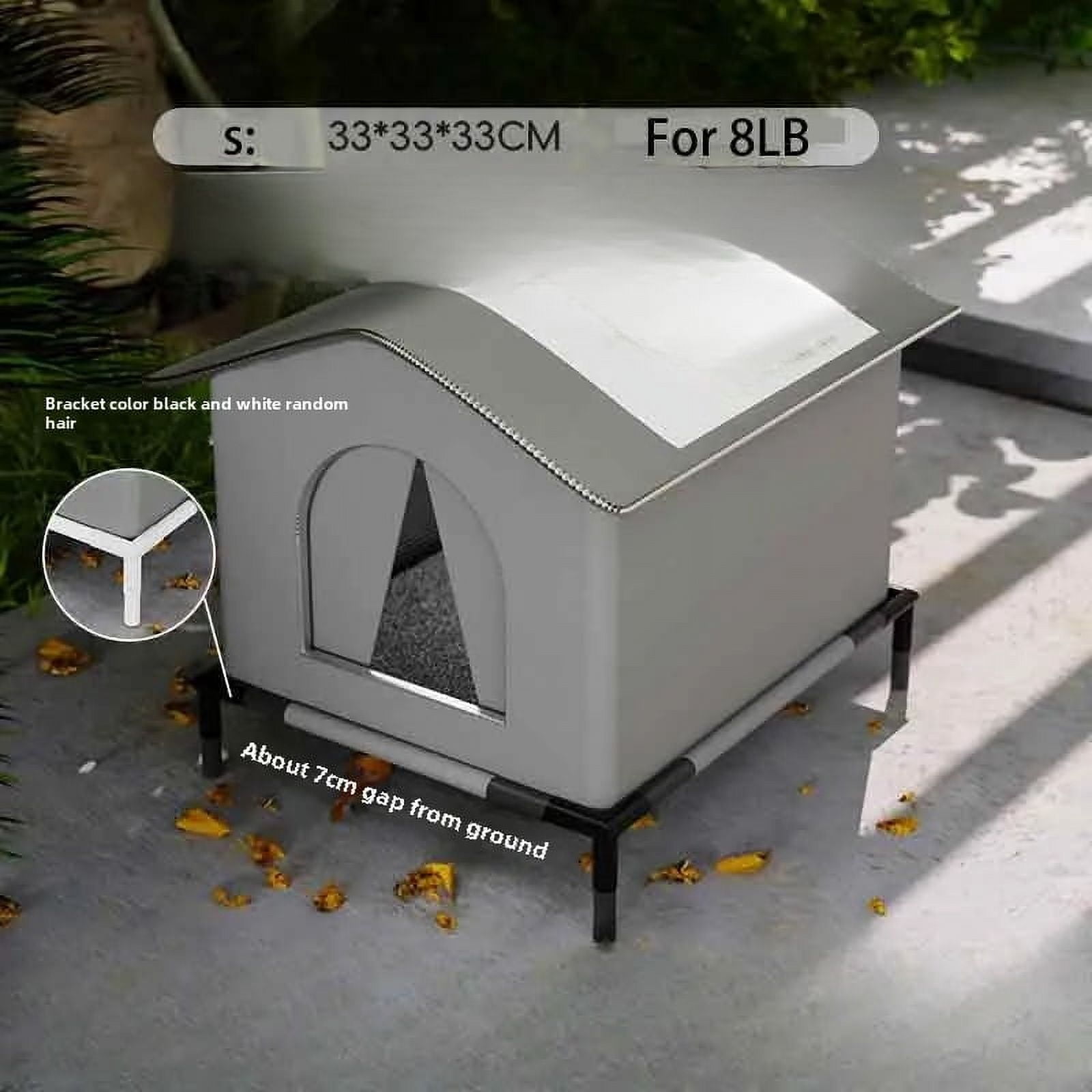 Cat Nest Waterproof Stray Cat House Outdoor Feral Pet Houses Enclosed ...