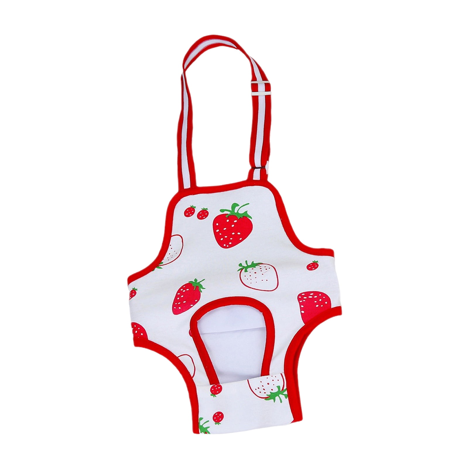 Cat Neutering Recovery Suit Strawberry Pattern, Breathable, Anti