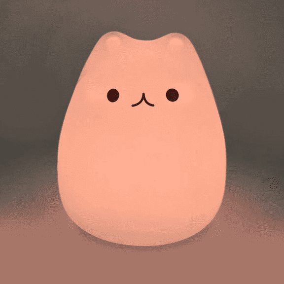 Cat Night Light Color Changing Touch Lamp