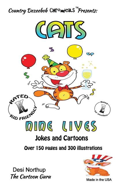 Cat -- Nine Lives -- Jokes and Cartoons: In Black + White