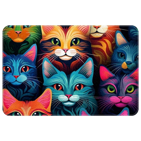 Cat Non-Slip Machine Washable Polyester Kitchen Mat Indoor Rug Kitchen Rug