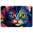 thumbnail image 1 of Cat Non-Slip Polyester Door Rugs, Kitchen Rug, Chair Mat - Machine Washable Area Floor Carpet, 1 of 6