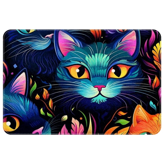 Cat Non-Slip Polyester Indoor/Outdoor Carpet Game Mat Bath Rugs Machine Washable