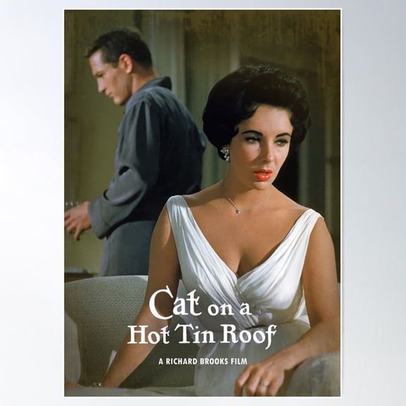 Cat On A Hot Tin Roof Poster Wall Art, Modern Wall Decor For Living Room Bedroom, 12x18 UNFRAMED