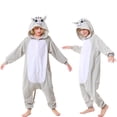 thumbnail image 1 of Cat Onesie Kids CANASOUR Cartoon Cosplay Animal Pajamas Polyester Suit for Girls and Boys 8-10 Years, 1 of 6