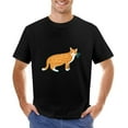 thumbnail image 1 of Cat Orange Men’s Graphic T-shirt Vintage Short Sleeve Sport Tee Black XL, 1 of 2