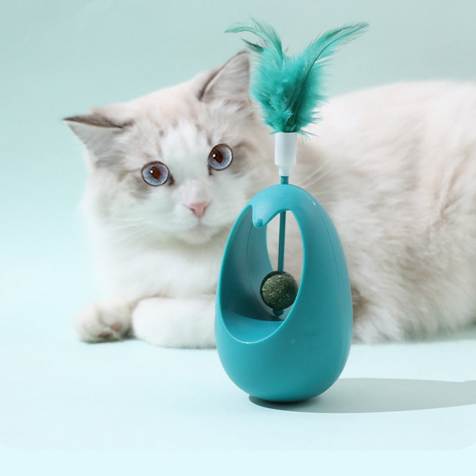 Cat Orb Big Dog Indoor Cat Feeder Puzzles for Dogs Boom Squeaky Pig Cat Clip Toys Rolling Cat Toys With Cat Clip Indoor Interactive Fun Toys Mentally Stimulating Dog Things for Dogs