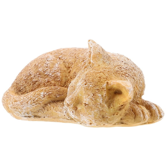 Cat Memorial Ornament Pet Tribute Statue for Dogs Resin Garden Statue Outdoor Grave Marker Animal Memorial