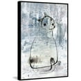 thumbnail image 1 of Cat Outline Floater Framed Painting Print on Canvas, 1 of 5