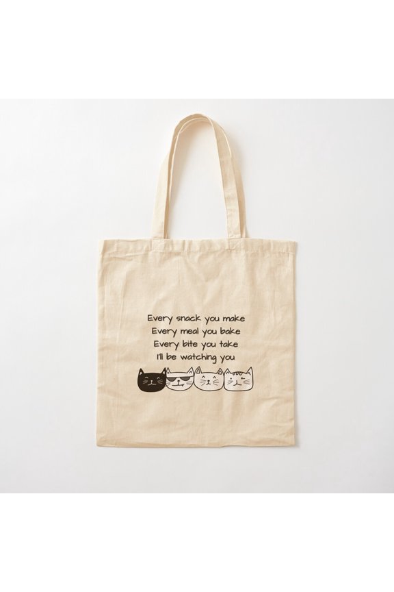 Cat Owner Reality Canvas Tote Bags, Reusable Shopping Bag