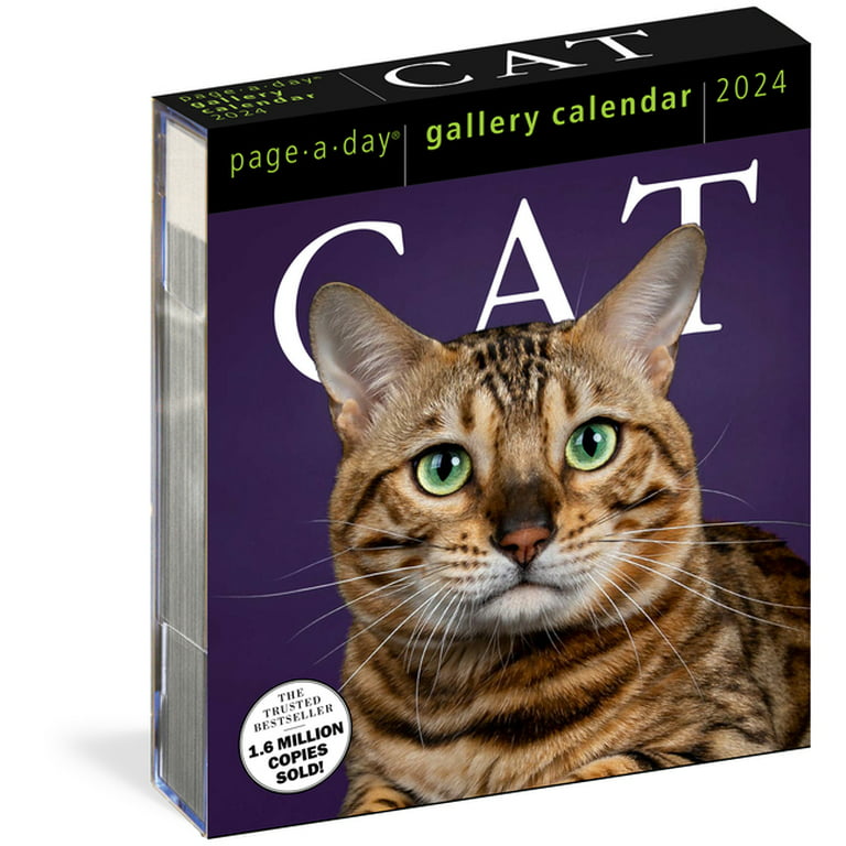 Cat Page-A-Day Gallery Calendar 2024 : A Delightful Gallery of Cats for  Your Desktop (Calendar) 