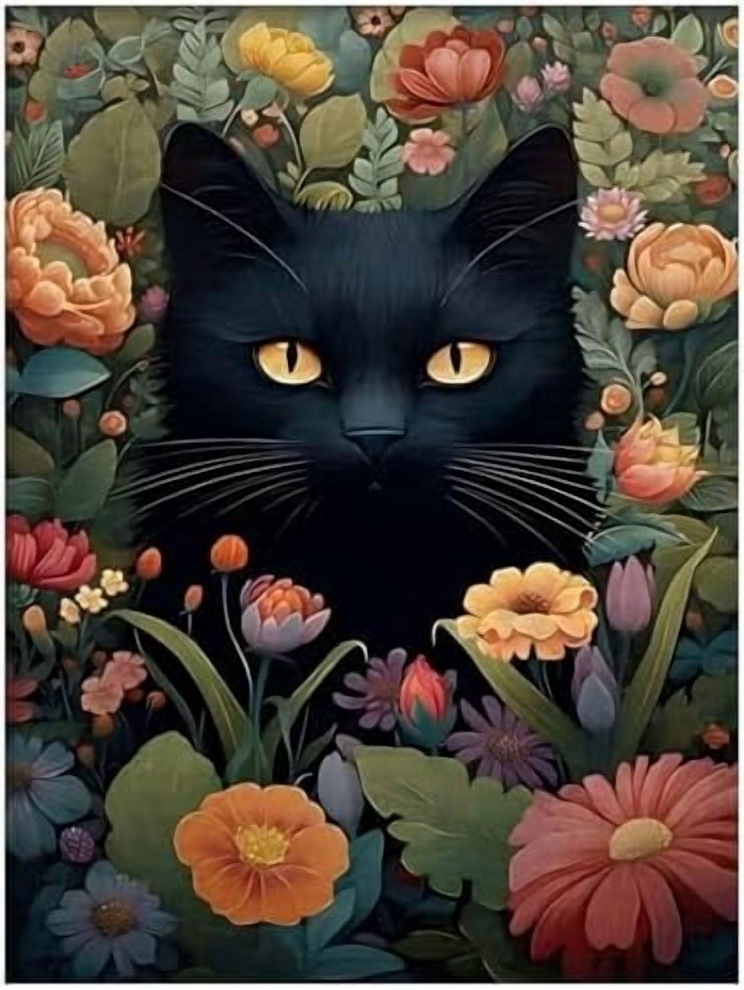 Cat Paint by Numbers for Adult, Cat Paint by Numbers Kit for Adults