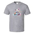 thumbnail image 1 of TrendyTees Men's Painted Feline Novelty T Shirt, 1 of 1