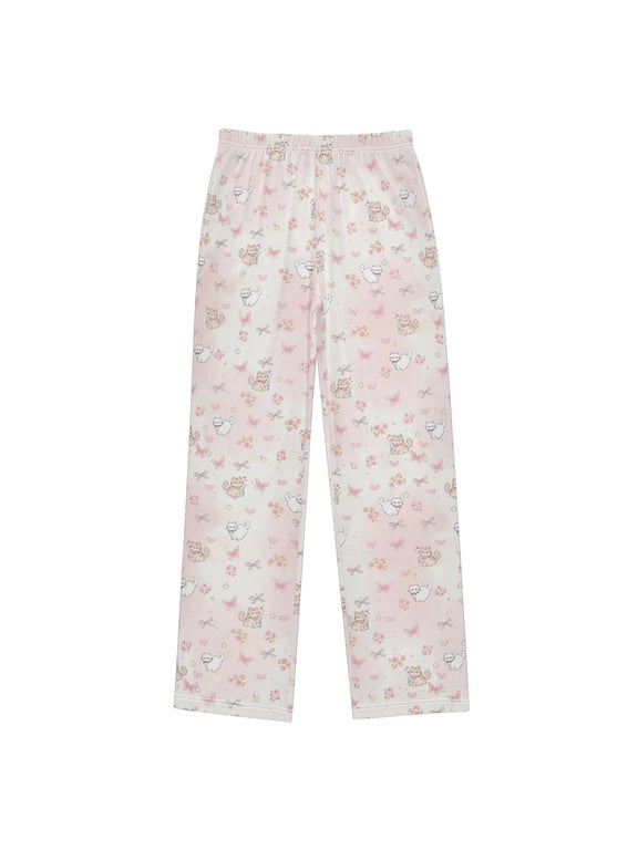 Cat Pajama Pants Soft and Lightweight Elastic Waistband Pajama Pants