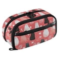 Cat Palm Leaf Pattern PVC Pencil Case Water-Repellent Clear Window ...