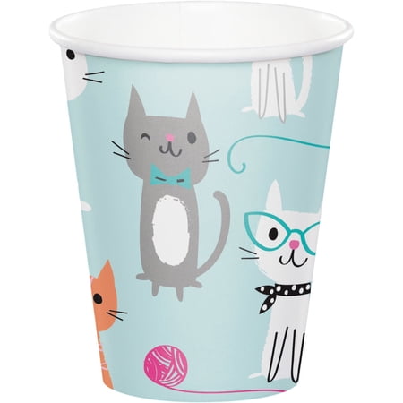 Cat Party Cups, 8 pk