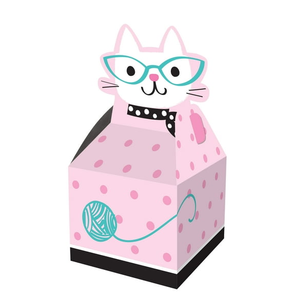 Cat Party Favor Boxes, 8 pk