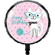 Cat Party Mylar Balloon, 1 pk