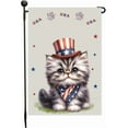 thumbnail image 1 of Cat Patriotic Garden Flag for Outside 12.5x18 Double Sided American Flag - Memorial Day Cat Flag, 1 of 9