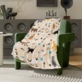 thumbnail image 1 of Cat Pattern Blanket Soft Flannel Throw Blanket Lightweight Warm Plush Blanket for Couch Bedroom Living Rooms All Season 27.55x39.37 Inch, 1 of 6