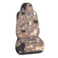 thumbnail image 1 of Cat Pattern Car Seat Covers Stretch Car Seat Protectors Universal Fit, 1 of 7