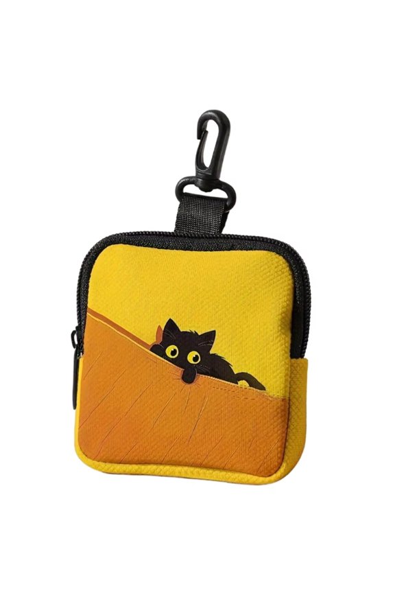 Cat Pattern Coin Wallet Large Capacity Zero Wallet Key Earphone Storage Bag