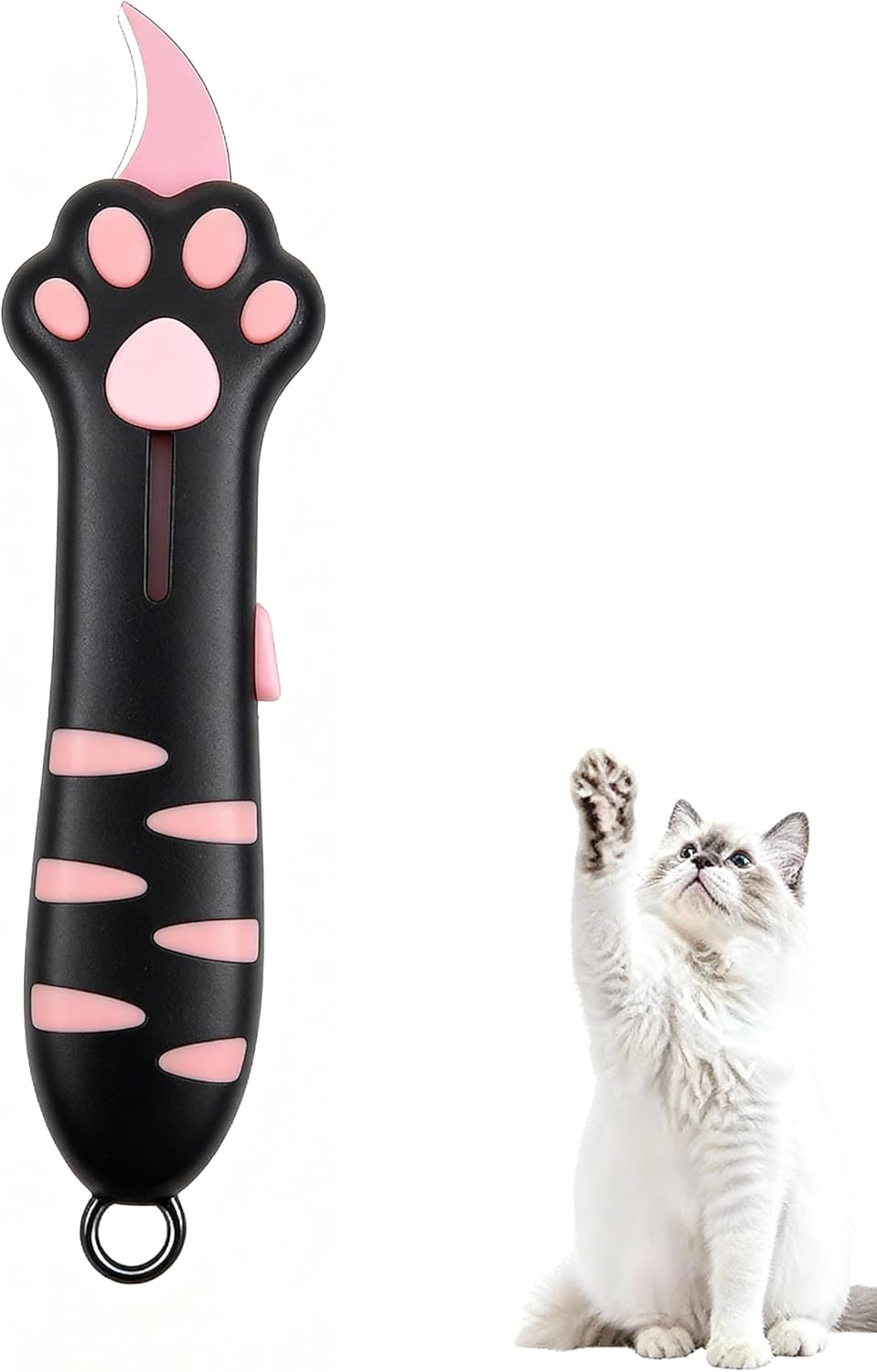Cat Paw Box Cutter 1PCS Retractable Cat Box Cutter with Cute Paw-Shaped ...