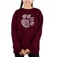 thumbnail image 1 of Cat Paw - Girl's Word Art Crewneck Sweatshirt, 1 of 3