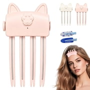 Cat Paw Heating Comb, Wireless Heated Volumizing Root Lift Clip, for Flat Fine Hair