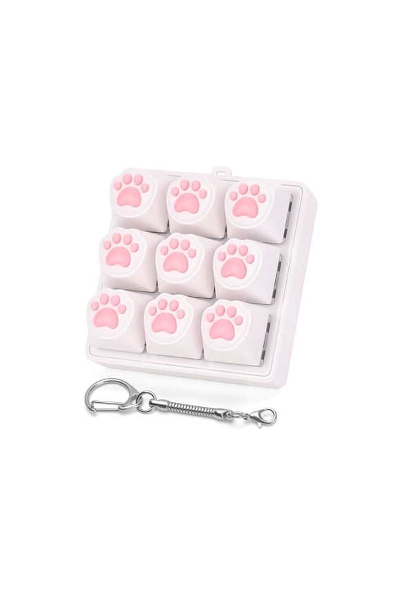 Cat Paw Keyboard Fidget Toys for Adults Clicky Keycap Clicker Keychain for Autism ASMR Work Stress Relief ADHD