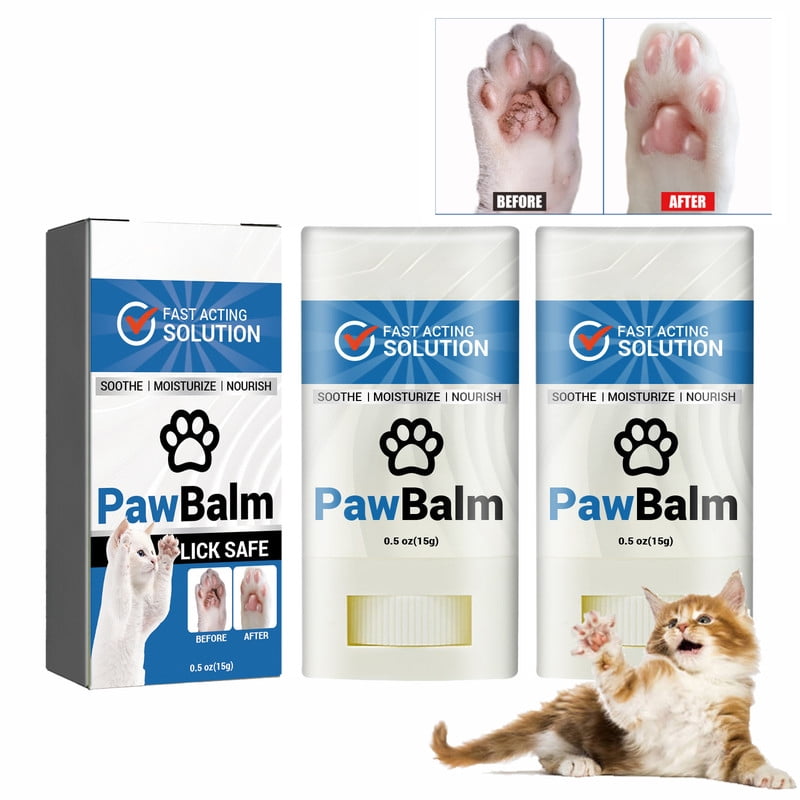 Cat Paw Moisturizer Stick Lick Safe Cat Paw Balm Paw Balm for Cats Natural Paw Butter for Cats Cat Paw Protection Paw Wax for Cats Fix Dry Cracked Paws 1PCS Walmart