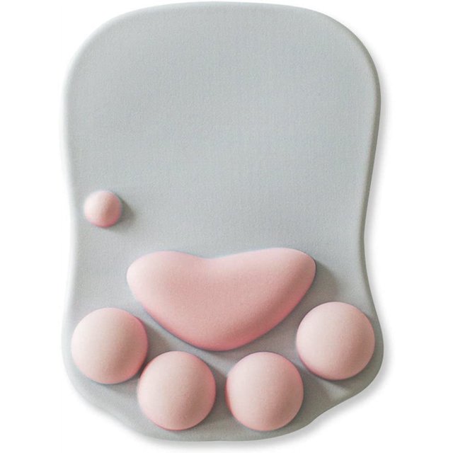 Cat Paw Mouse Pad with Wrist Rest Soft Gel Wrist Rest Pad Cute Design